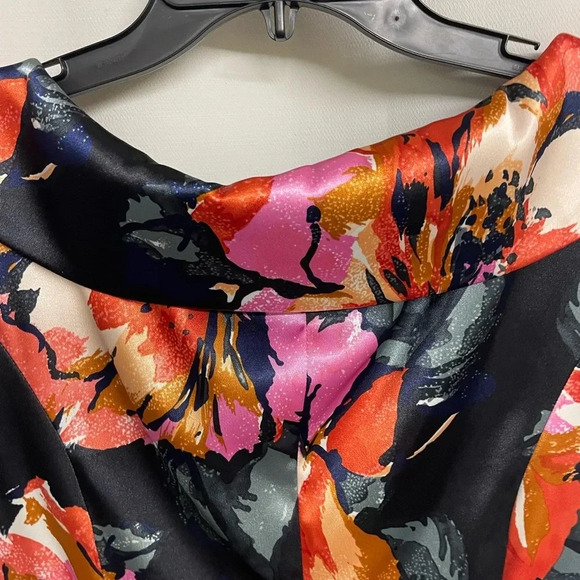 Evan Picone collared sheath dress size 12 red/pink/black/orange - Picture 4 of 8